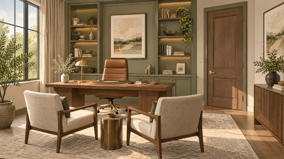 Illustration of a private office